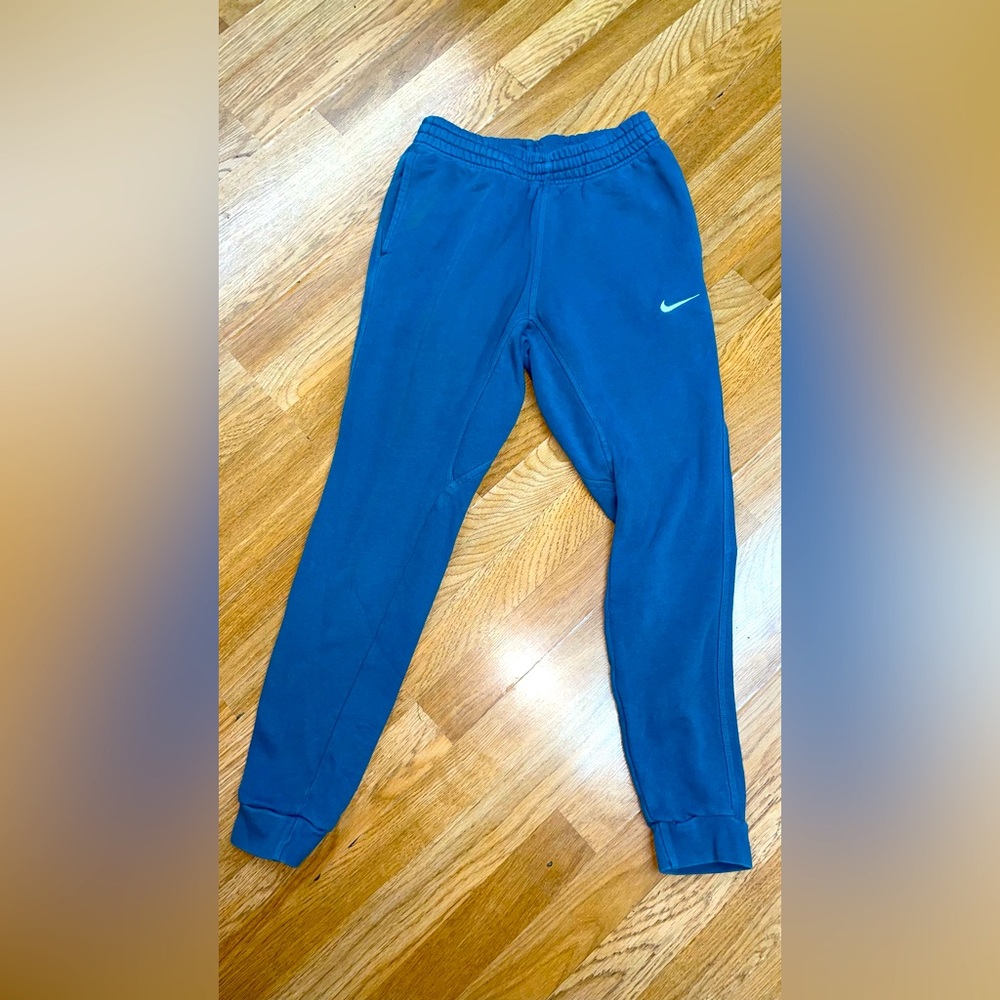 NIKE SPORTSWEAR MENS FLEECE JOGGER SWEAT TAPERED PANTS BLUE SMall